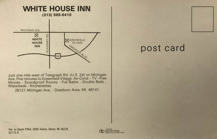 White House Inn - Old Postcard Photo (newer photo)